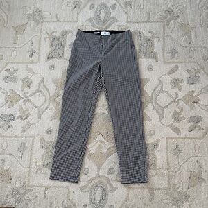 Elle Black and White Gingham Pants
